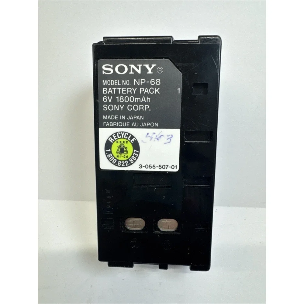 Sony NP-68 Ni-CD Battery 6v 1800 mAh